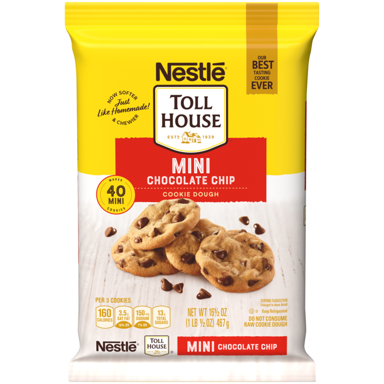Mini Chocolate Chip Refrigerated Cookie Dough NESTLÉ® TOLL HOUSE®