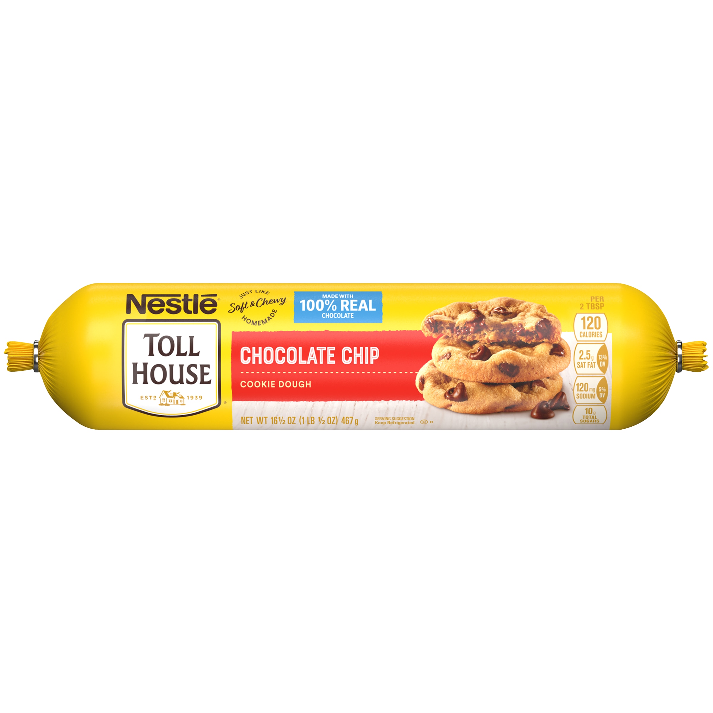 Chocolate Chip Cookie Dough Roll 16.5 oz. | NESTLÉ TOLL HOUSE®