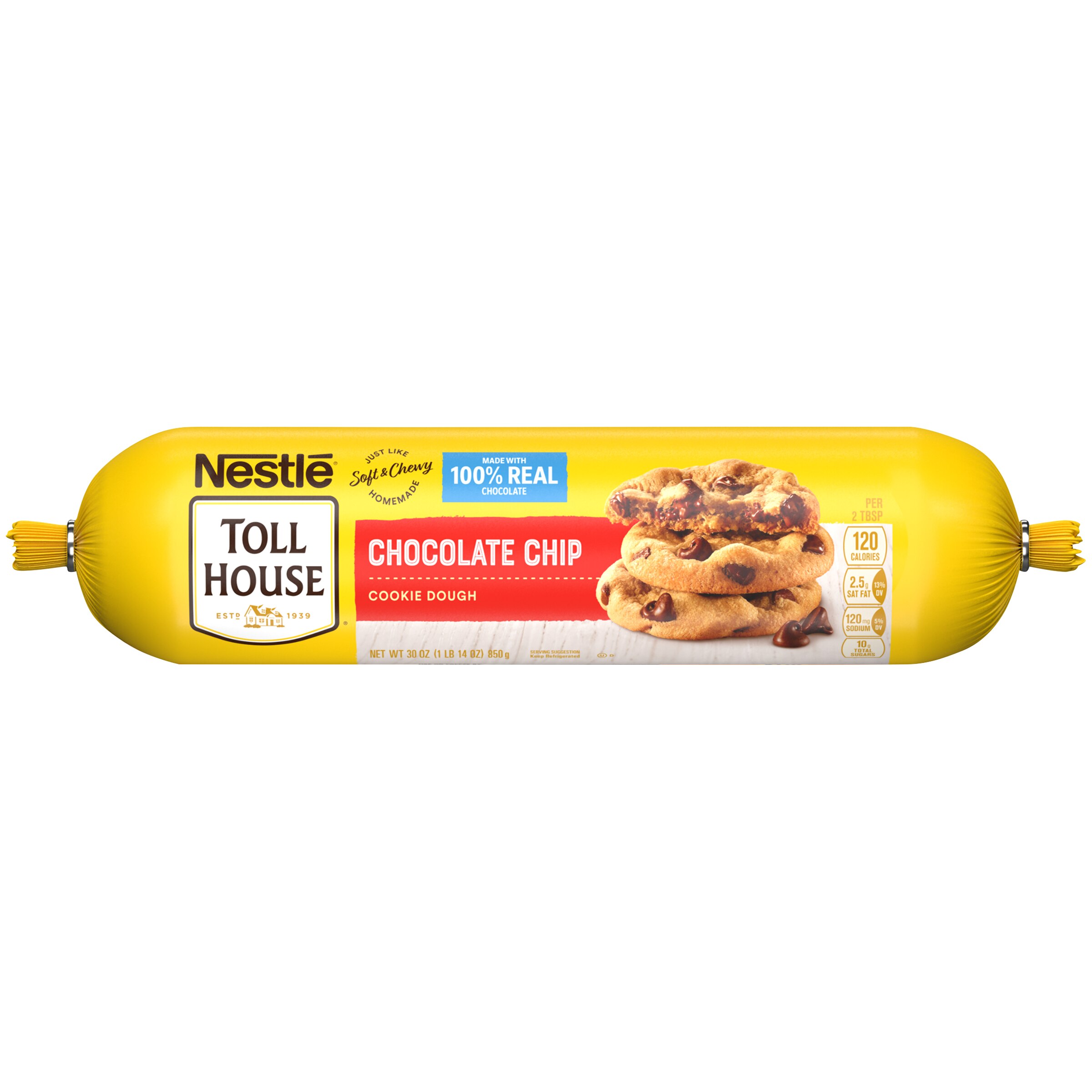 Refrigerated Chocolate Chip Cookie Dough 30 Oz | Nestlé® Toll House®