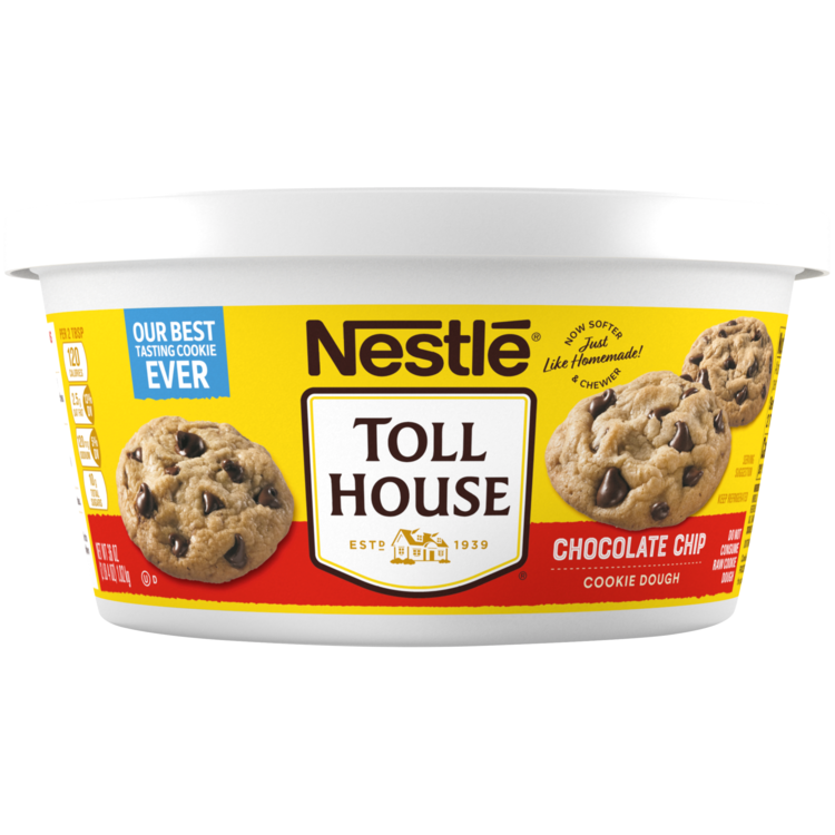 Refrigerated Chocolate Chip Cookie Dough Tub Nestle Toll House