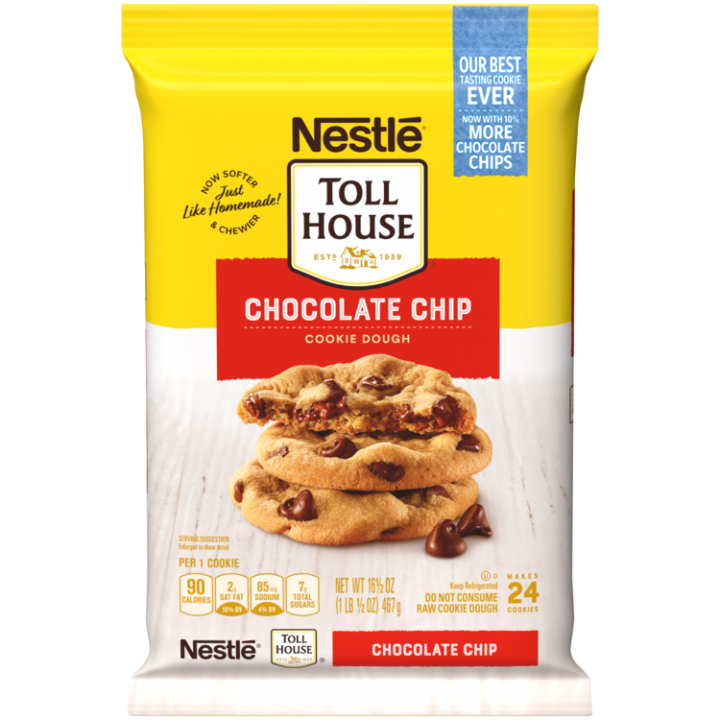 Chocolate Chip Cookie Dough Break Aparts Nestle Toll House nestle toll house chocolate chip cookie dough 16 5 oz
