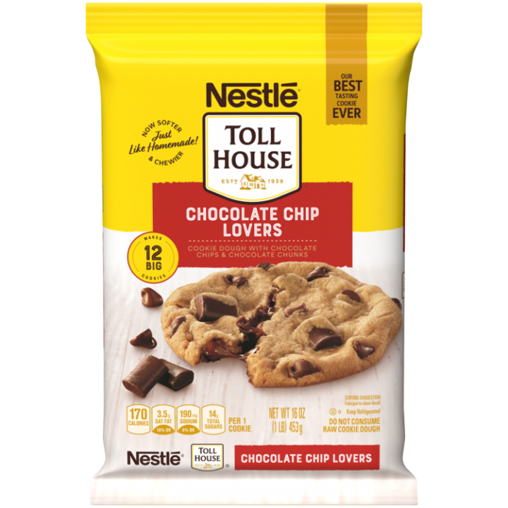 Chocolate Chip Lovers Cookie Dough Break Aparts Nestle Toll House I've since ordered a box frame so that i can showcase this immaculate bag of chocolate. nestle toll house chocolate chip lovers cookie dough 16 oz