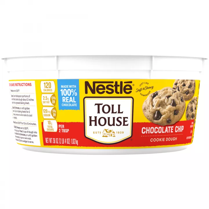 Refrigerated Chocolate Chip Cookie Dough Tub 36 Oz. | Nestlé® Toll House®
