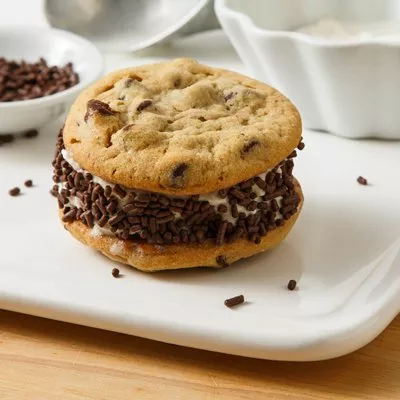 Chocolate Chip Cookie Ice Cream Sandwiches