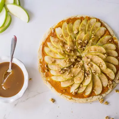 Pizza De Postre De Calabaza Y Manzana