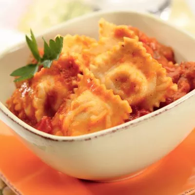 Cazuela de Ravioli y Calabaza
