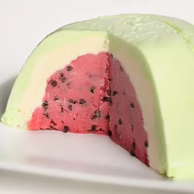 Helado de sandía Bombe
