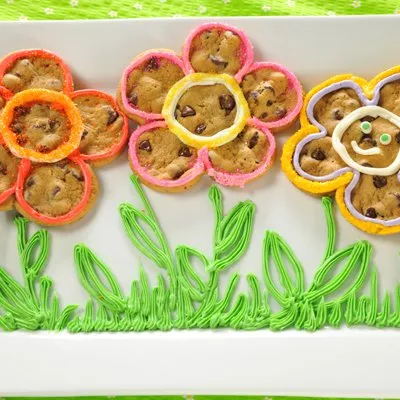 Galletas fáciles de la flor de la margarita
