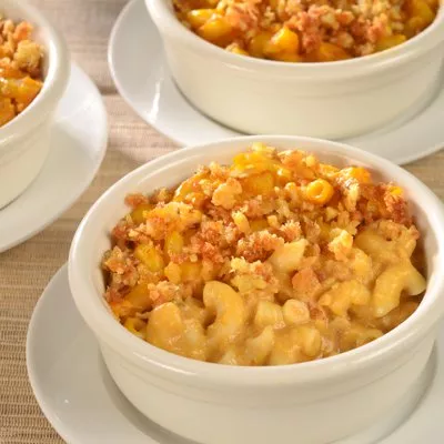 Macarrones con calabaza y queso
