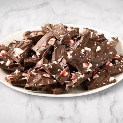 Corteza de menta y chocolate de vacaciones