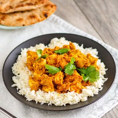 Calabaza pollo al curry
