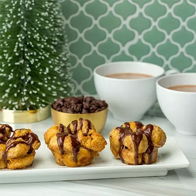 Muffins de pan de mono ponche de huevo