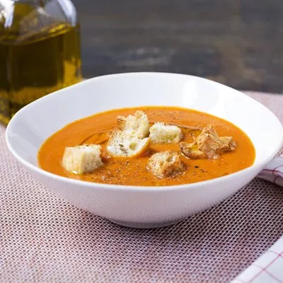 Bisque de calabaza y tomate fácil