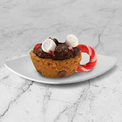 Tazas de galletas de chocolate caliente