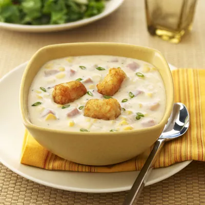 Sopa De Maíz Jamón Y Tater