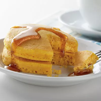 Panqueques de calabaza hinchados