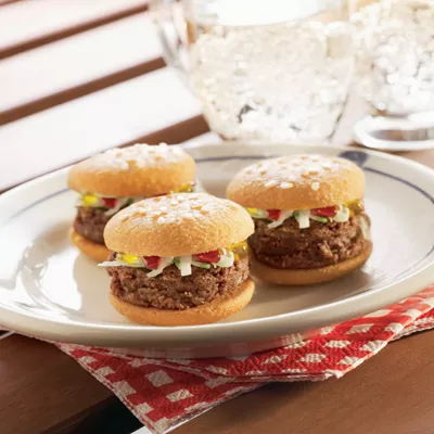 Mini hamburguesas de postre