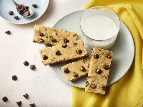 Cazos de galletas con chispas de chocolate