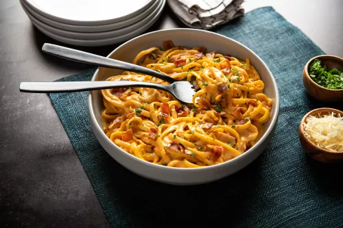 Pumpkin Bacon Pasta