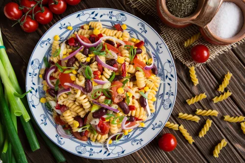 Ensalada Cremosa De Pasta Mexicana