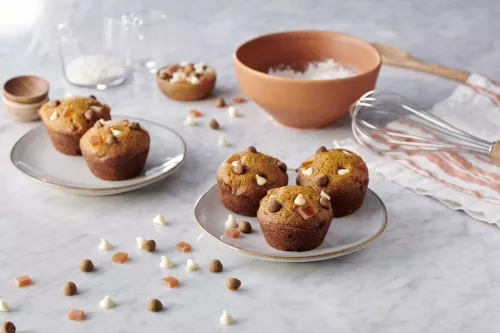 Muffins de calabaza con leche y especias