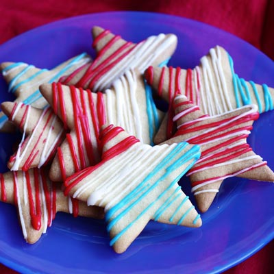 Galletas de estrellas y rayas