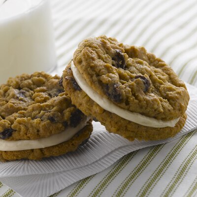 Pasteles de avena con pasas y Whoopie