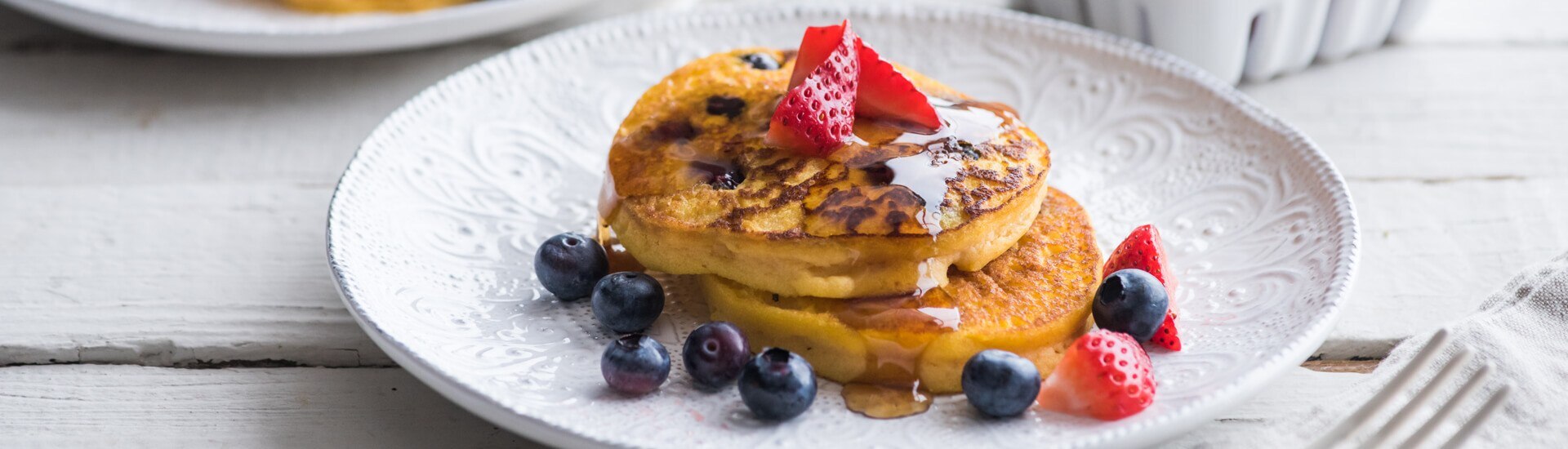 Panqueques de Calabaza y Arándanos Sin Gluten