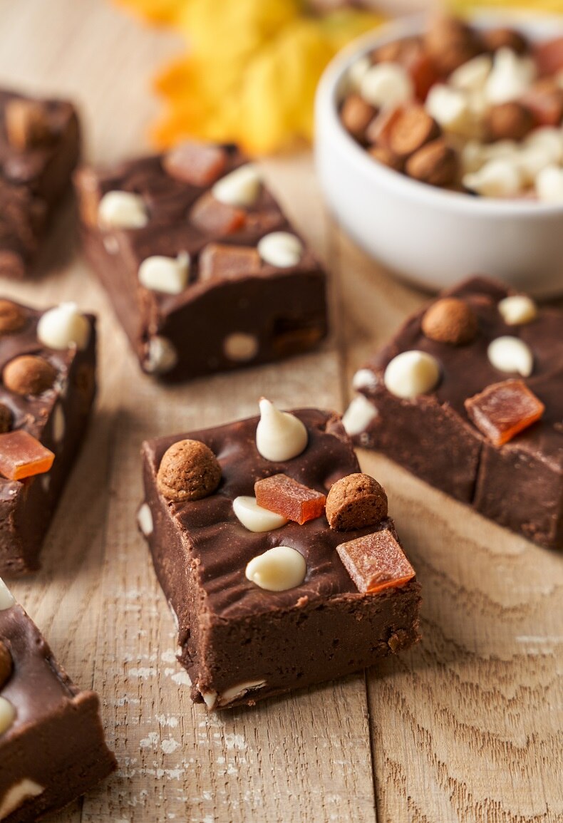 Fudge De Latte De Especias De Calabaza