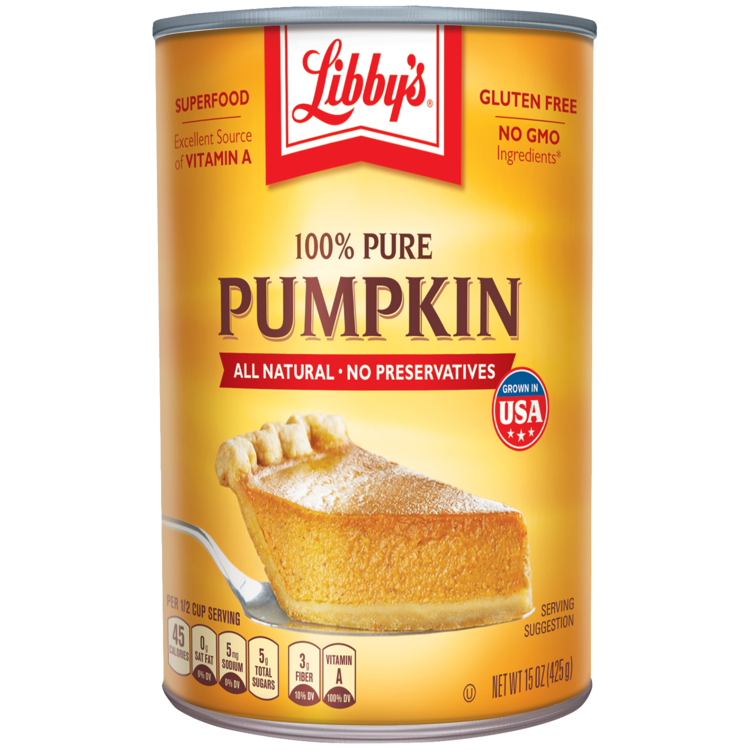 100 Pure Pumpkin Puree 15 oz LIBBY S