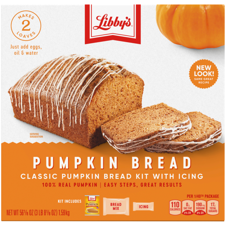 Pumpkin Bread with Icing |