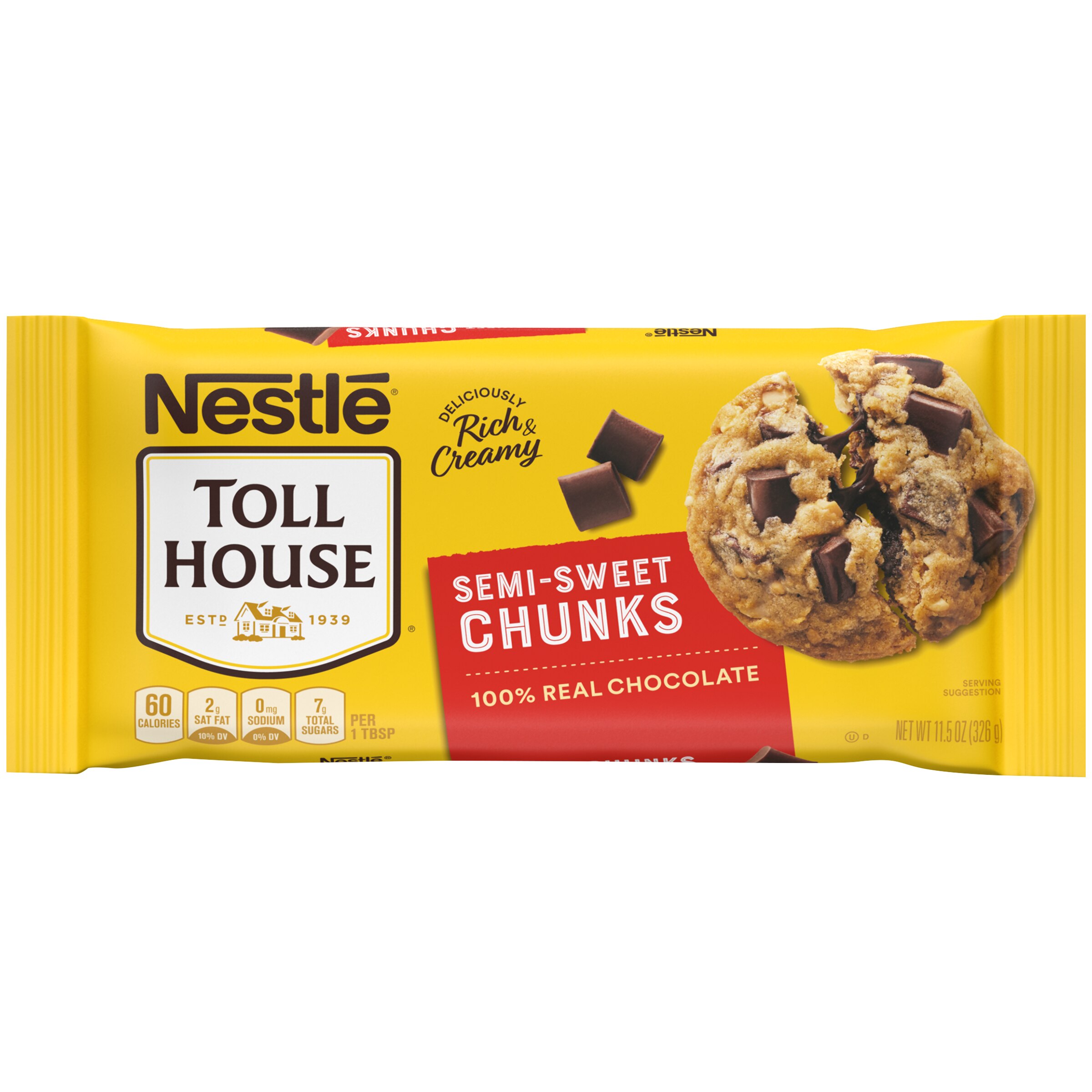 SemiSweet Chocolate Chunks 11.5 oz. NESTLÉ TOLL HOUSE®
