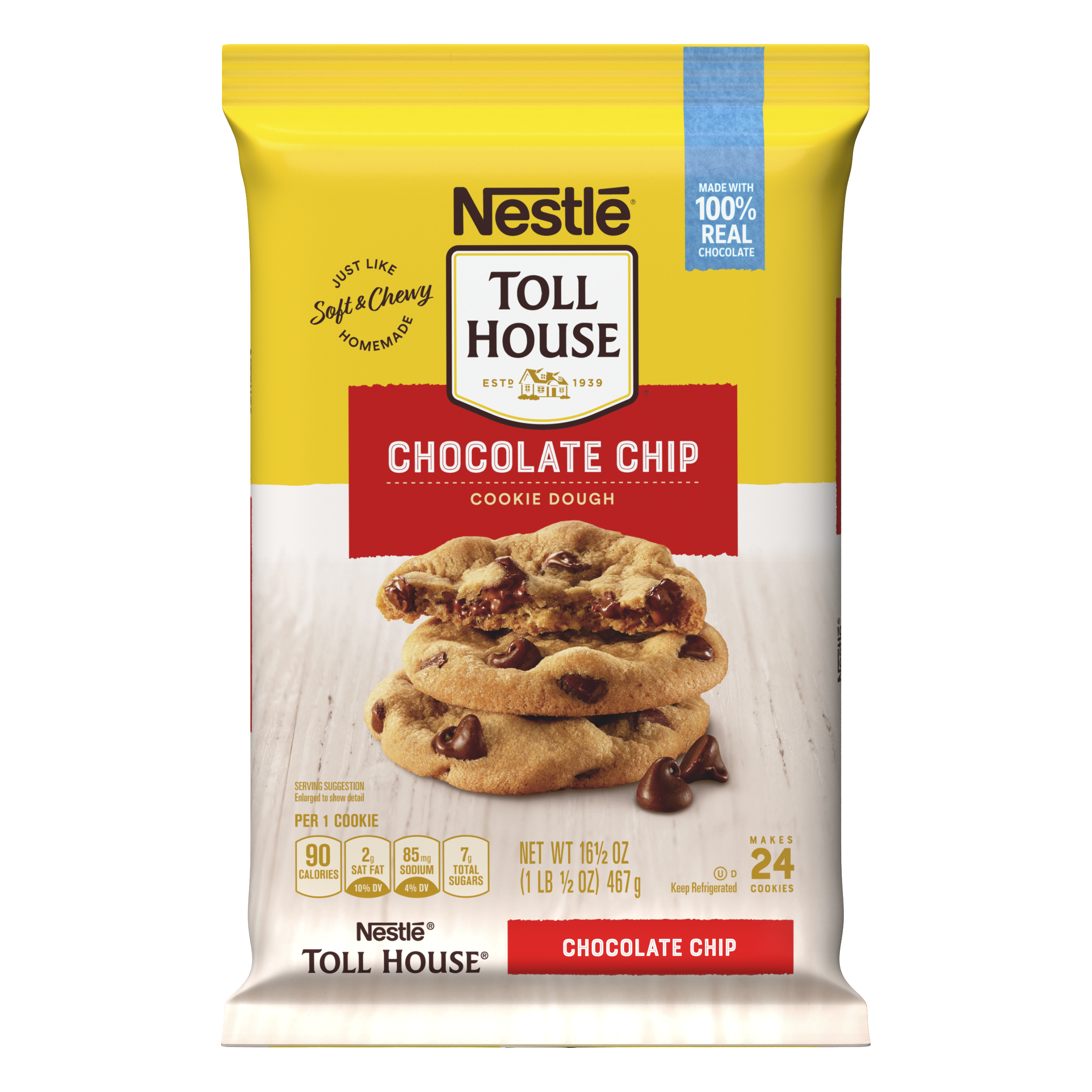 Nestle Toll House Individual-Size Chocolate ChipPizza Cookie Kit