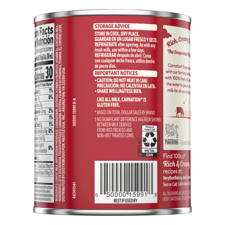 CARNATION Evaporated Lowfat 2% Milk 12 fl. oz. Can