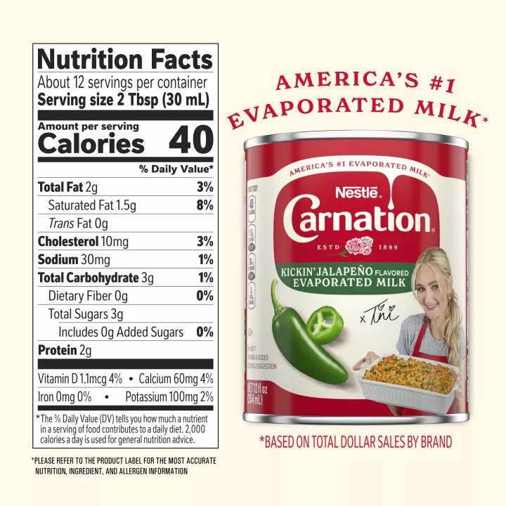 Carnation Evaporated Kickin’ Jalapeño Flavored Evaporated Milk 12 Fl. oz. Can