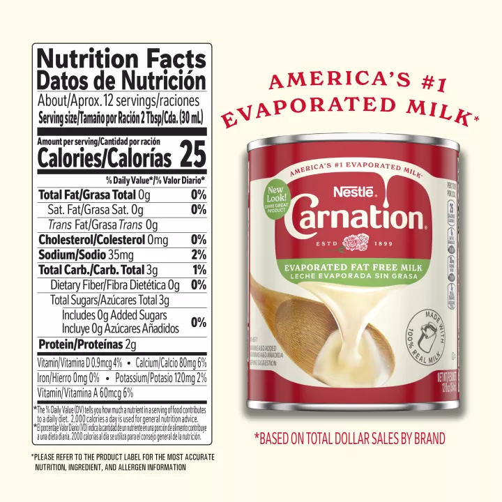 NESTLÉ® CARNATION® Fat Free Evaporated Milk 12 oz