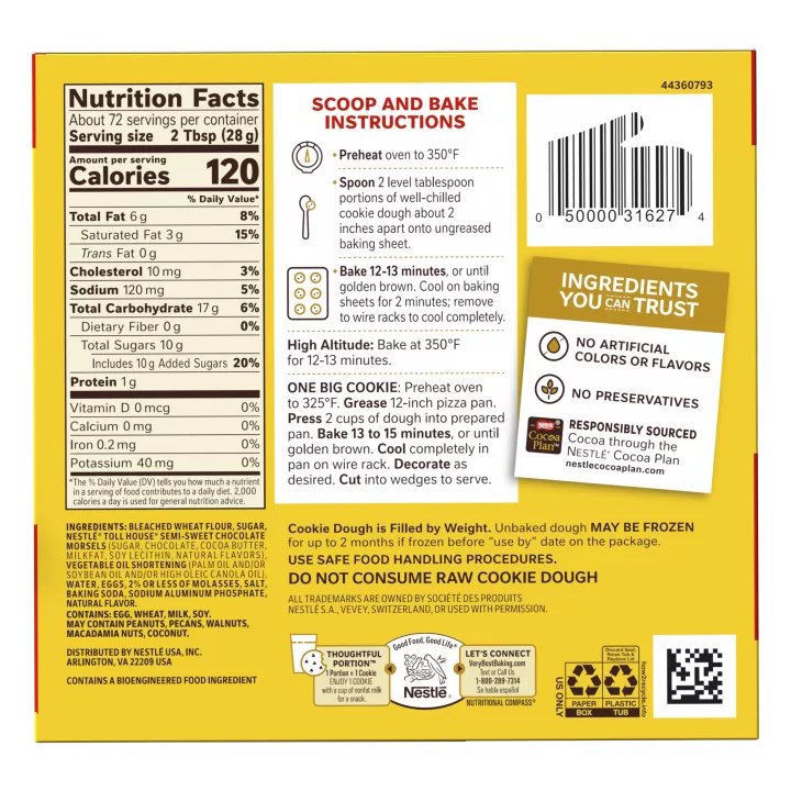 Chocolate Chip Cookie Dough Tub 2 Pack