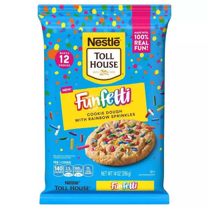 Funfetti® Cookie Dough with Rainbow Sprinkles 14 oz. | NESTLÉ ...