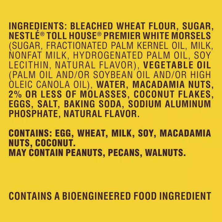NESTLÉ® TOLL HOUSE® White Chip Macadamia Nut Cookie Dough