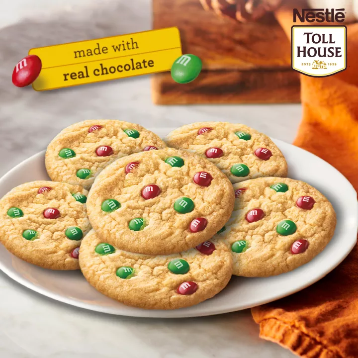 NESTLÉ® TOLL HOUSE® M&M'S® Minis Holiday Refrigerated Sugar Cookie Dough