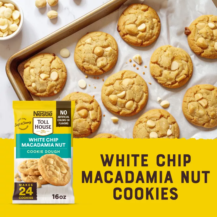 NESTLÉ® TOLL HOUSE® White Chip Macadamia Nut Cookie Dough