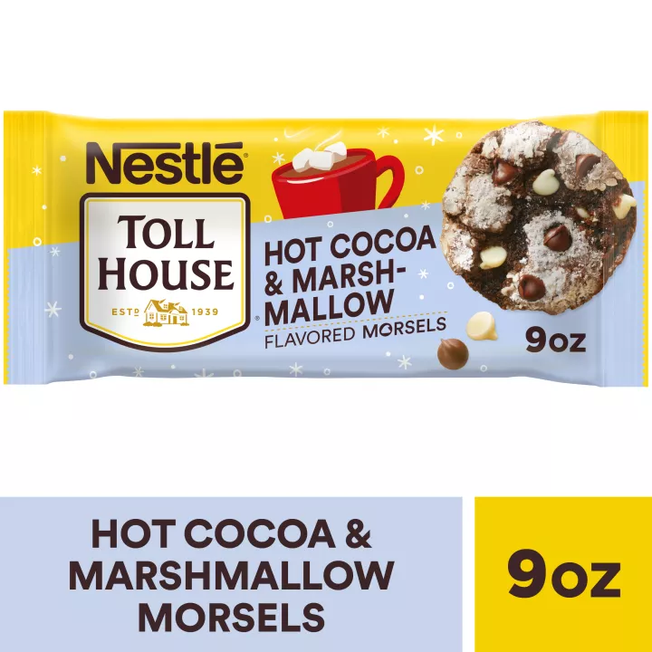 Front Center view of TOLL HOUSE Hot Cocoa and Marshmallow Display Ready Case 9 Ounce Bag NET WT 9 oz (255 g) product.