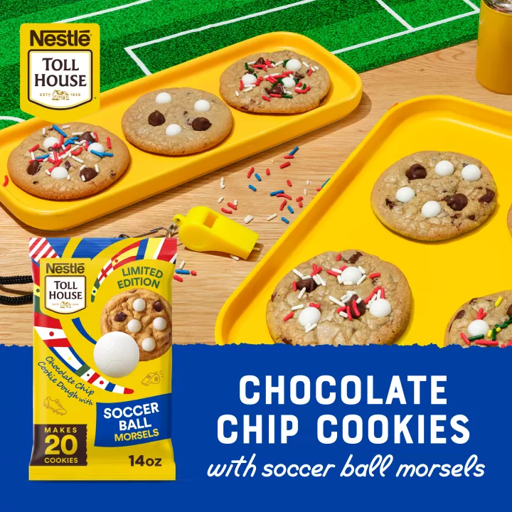 Chocolate Chip Cookie Dough with Soccer Ball Morsels