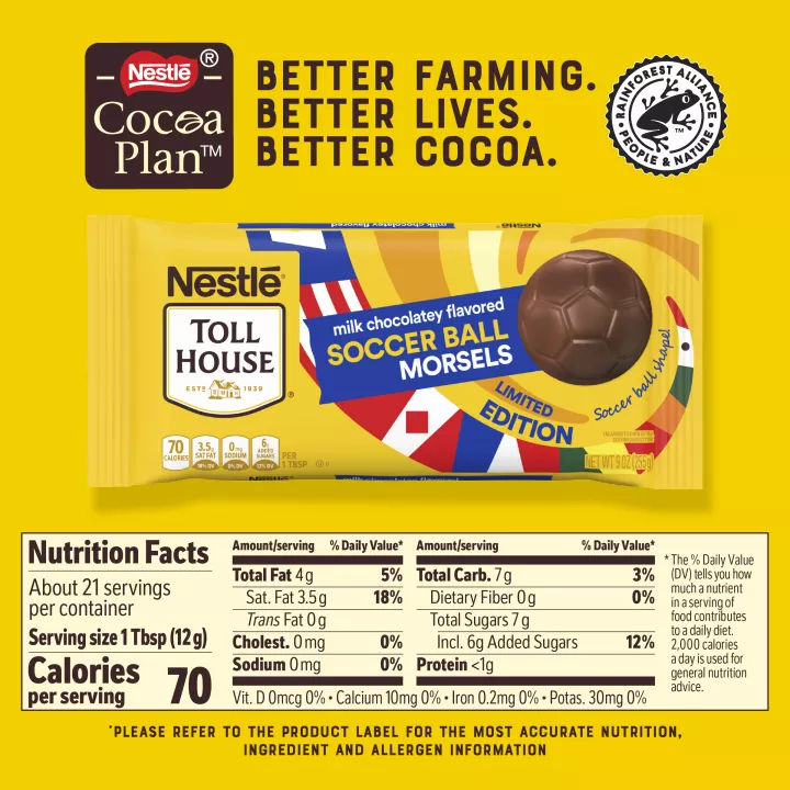 Milk Chocolatey Flavored Soccer Ball Morsels