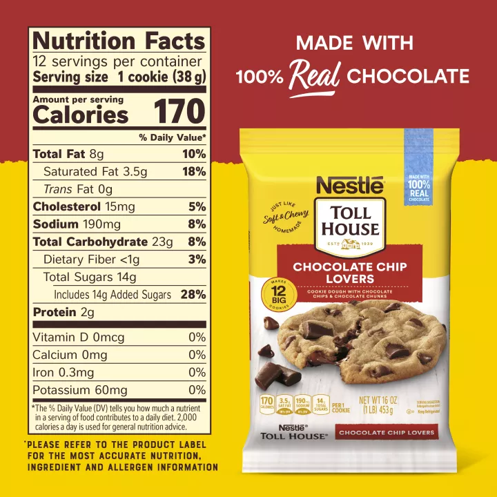 NESTLÉ® TOLL HOUSE® Chocolate Chip Lovers Bar