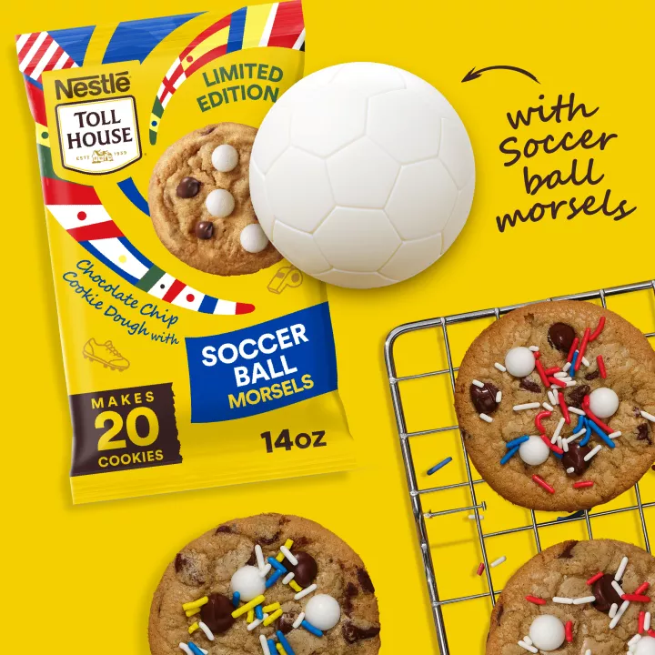 Chocolate Chip Cookie Dough with Soccer Ball Morsels
