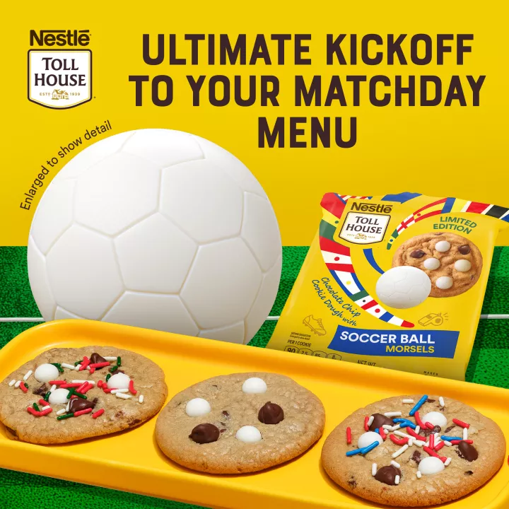 Chocolate Chip Cookie Dough with Soccer Ball Morsels