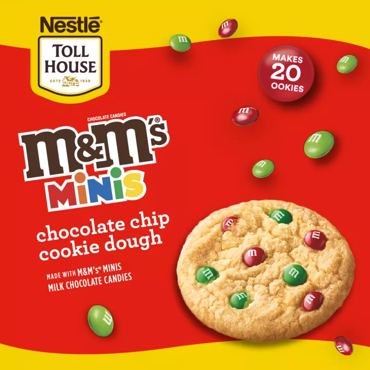 NESTLÉ® TOLL HOUSE® M&M'S® Minis Holiday Refrigerated Sugar Cookie Dough