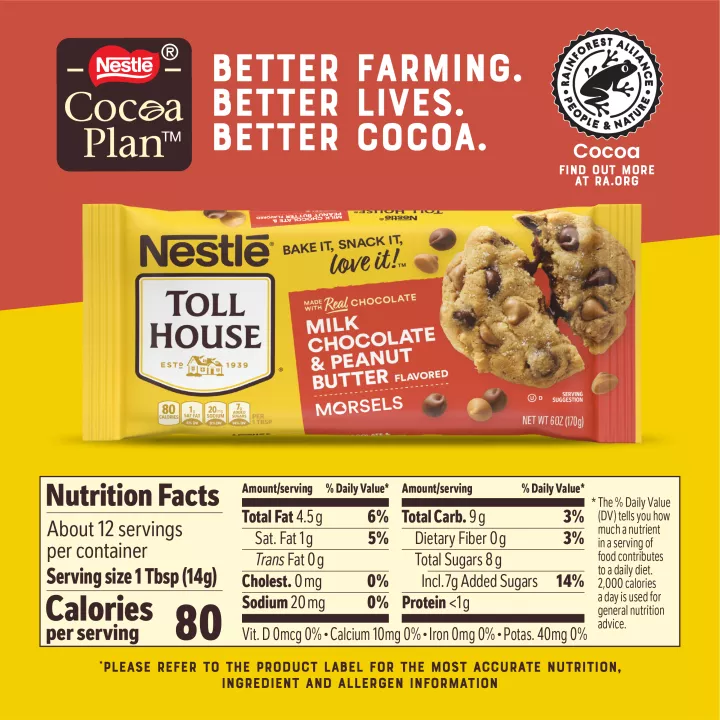 Milk Chocolate & Peanut Butter Flavored Morsels