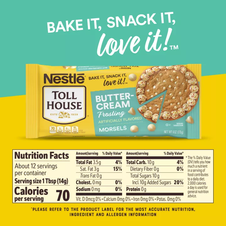 Buttercream Frosting Artificially Flavored Morsels